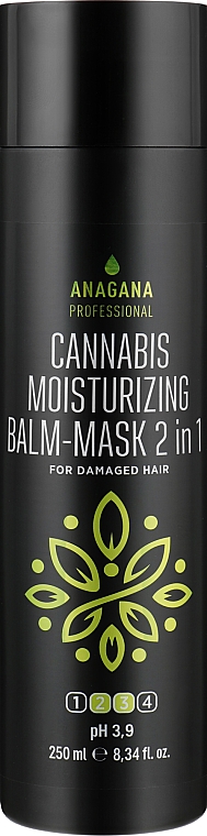 Nawilżająca maska-balsam do włosów 2w1 z olejem z konopi - Anagana Cannabis Moisturizing Balm-Mask — Zdjęcie N1