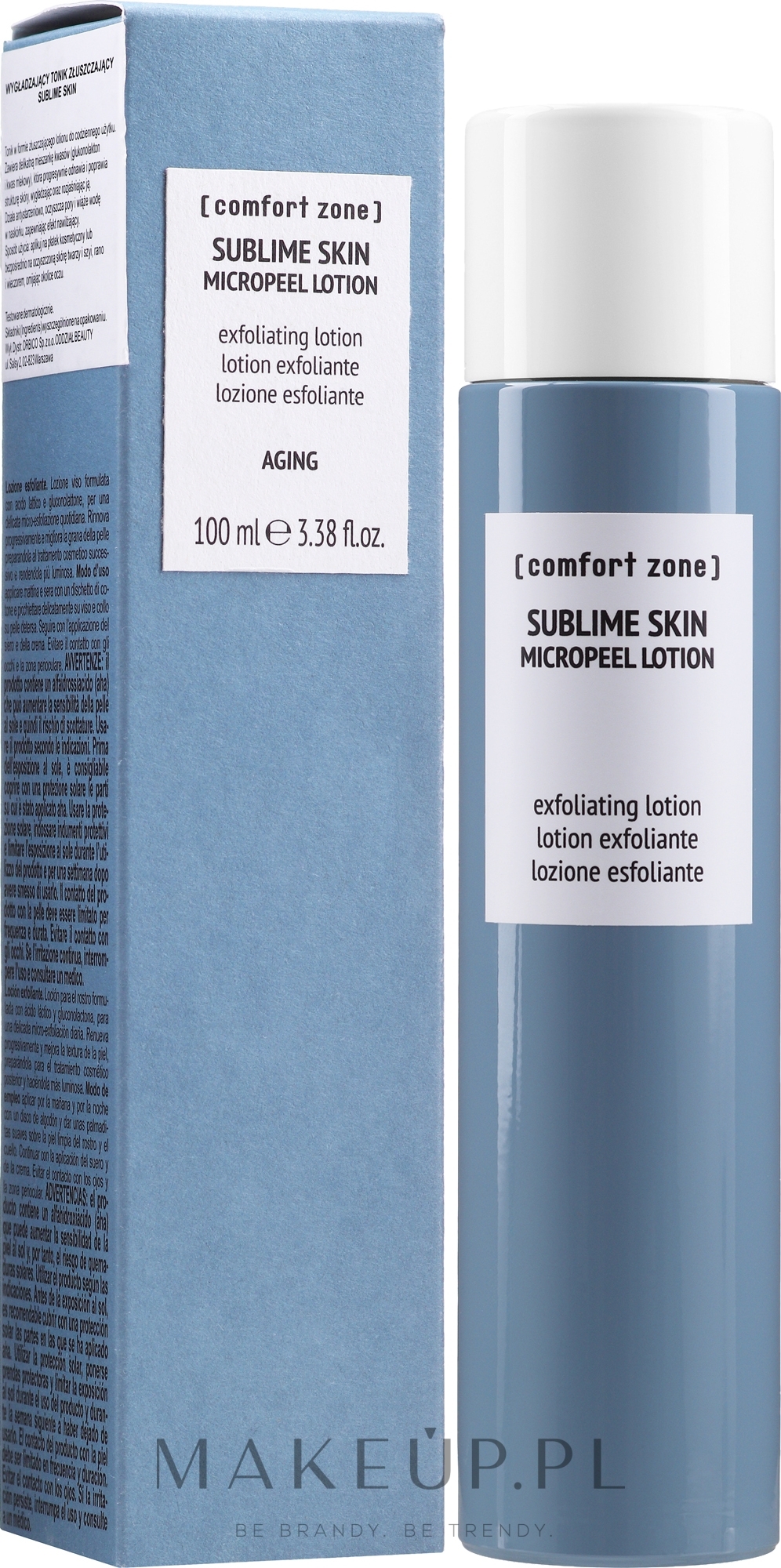 Złuszczający balsam do twarzy - Comfort Zone Sublime Skin AHA Micropeel Lotion — Zdjęcie 100 ml
