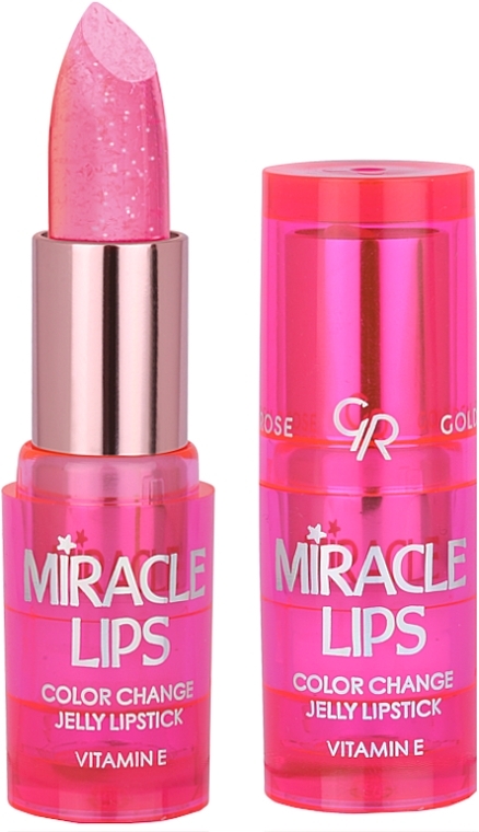 Pomadka żelowa zmieniająca kolor - Golden Rose Miracle Lips Color Change Jelly Lipstick  — Zdjęcie N1
