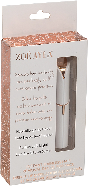 Urządzenie do usuwania włosów na twarzy i szyi - Zoe Ayla Instant Painless Hair Removing Device For Face — Zdjęcie N1