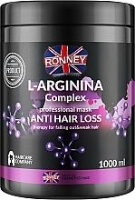 Nawilżająca maska przeciw wypadaniu włosów - Ronney Professional L-Arginina Complex Anti Hair Loss Therapy Mask — Zdjęcie N3