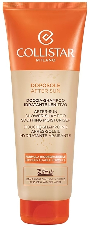 Szampon i żel pod prysznic po opalaniu - Collistar Eco-Compatible After Sun Soothing Moisturiser Shower-Shampoo — Zdjęcie N1