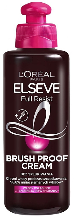 Wzmacniający krem do włosów długich i zniszczonych - L'Oreal Paris Full Resist Brush Proof Cream