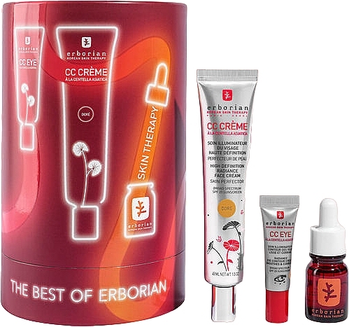 Zestaw - Erborian The Best Of Erborian Clair (cc/cr/45ml + eye/cr/3ml + f/oil/10ml) — Zdjęcie N1