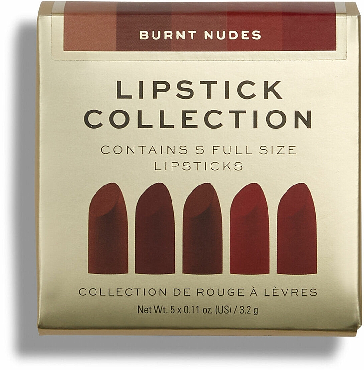Zestaw 5 pomadek do ust - Revolution Pro Lipstick Collection Burnt Nudes — Zdjęcie N2