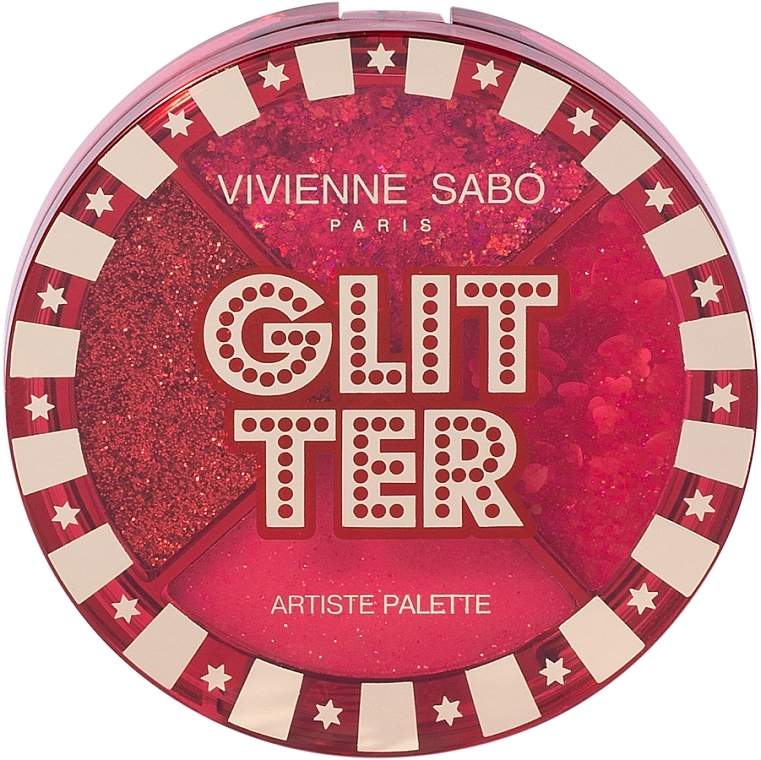 Brokatowa paleta - Vivienne Glitter Artiste Palette — Zdjęcie N1