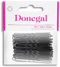 Czarne wsuwki do włosów (5 cm), 50 szt. - Donegal Hair Grips  — Zdjęcie N2