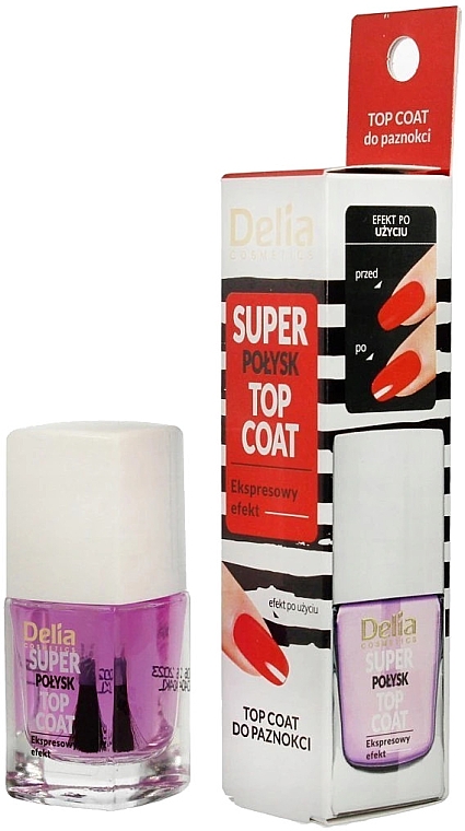 Top coat Super połysk - Delia Super Gloss Top Coat — Zdjęcie N1