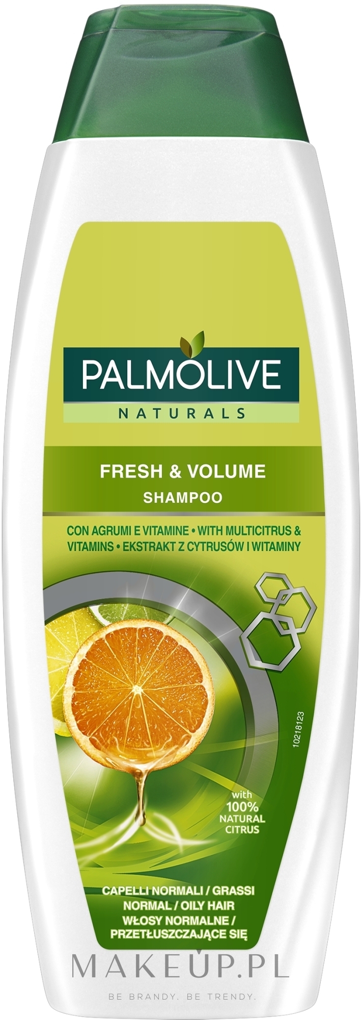 Odświeżający szampon nadający włosom objętość Ekstrakty cytrusowe i kompleks witamin - Palmolive Naturals Fresh & Volume Shampoo — Zdjęcie 350 ml