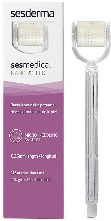 Masażer, 0,25 mm - SesDerma Laboratories Sesmedical Nanoroller 0.25 mm — Zdjęcie N1