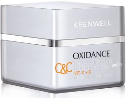 Antyoksydacyjny ochronny krem z witaminami C+C - Keenwell Oxidance Antioxidante Multidefense Day Cream Vit. C+C SPF 15 — Zdjęcie N1