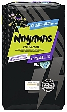 Pieluchomajtki Ninjamas Pyjama Boy Pants, 4-7 lat (17-30 kg), 10 kg - Pampers — Zdjęcie N1
