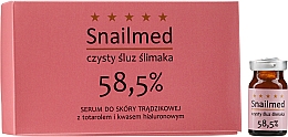 Przeciwtrądzikowe serum ze śluzem ślimaka i totarolem do twarzy - Snailmed — Zdjęcie N4
