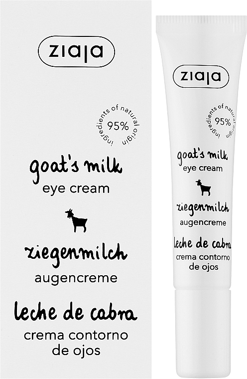Krem pod oczy z mlekiem kozim - Ziaja Eye Cream — Zdjęcie N2