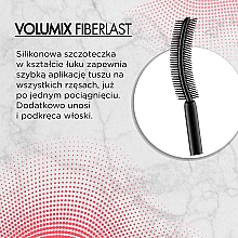 Podrubiająco-wydłużający tusz do rzęs - Eveline Cosmetics Volumix Fiberlast  — Zdjęcie N3