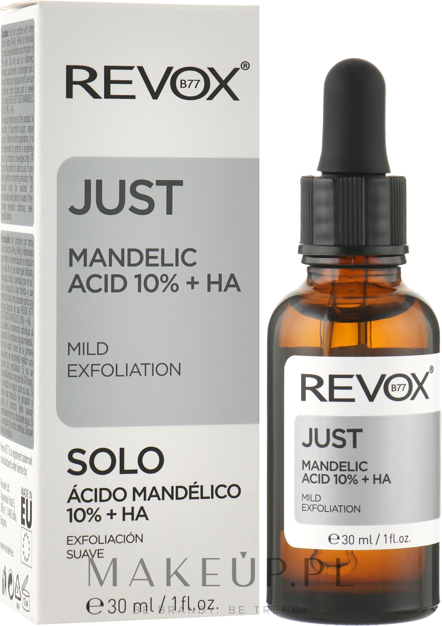 Złuszczające serum do twarzy - Revox Just Mandelic Acid 10% + HA Mild Exfoliating Serum — Zdjęcie 30 ml