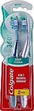 Kup Szczoteczka do zębów 360 Super Clean, średnia, 1+1, niebieska+fioletowa - Colgate