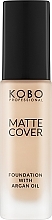 Podkład matujący - Kobo Professional Matte Cover Foundation With Argan Oil — Zdjęcie N1