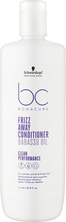 Odżywka do włosów nadająca połysk - Schwarzkopf Professional Bonacure Frizz Away Conditioner — Zdjęcie N2