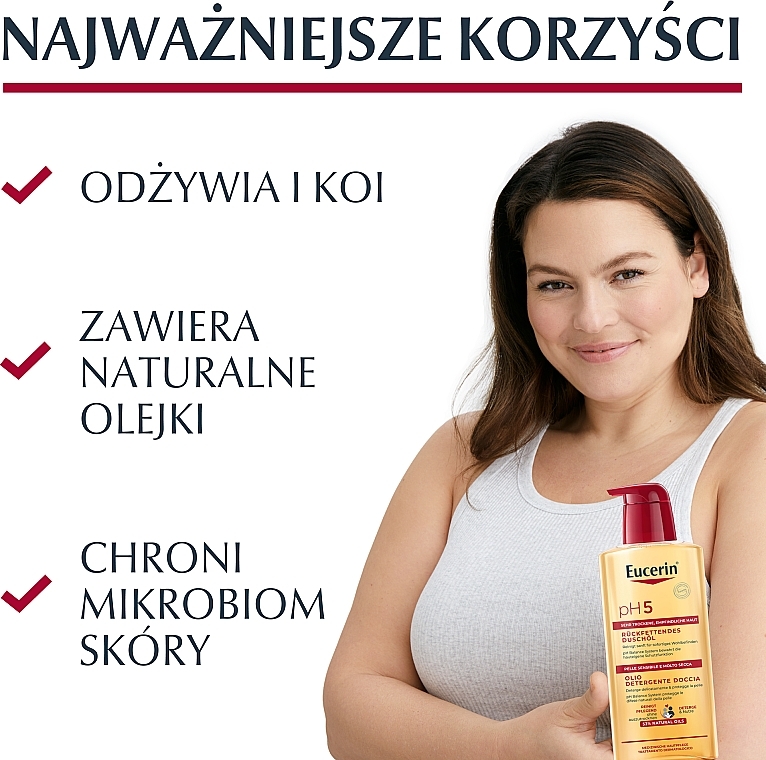 Olejek pod prysznic do skóry suchej i wrażliwej - Eucerin pH5 Shower Oil — Zdjęcie N11