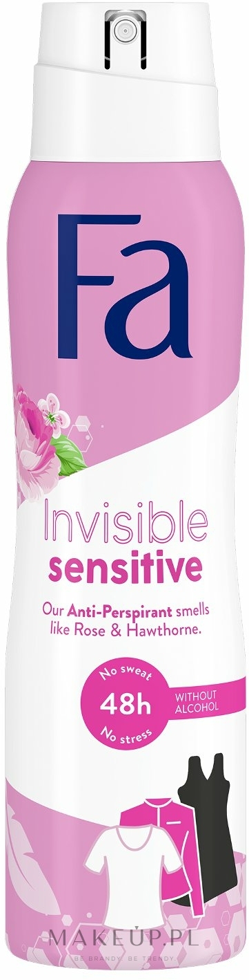 Antyperspirant w sprayu - Fa Invisible Sensitive Deodorant — Zdjęcie 150 ml