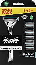 Kup Maszynka z wymiennymi ostrzami - Wilkinson Sword Quattro Titanium Sensitive