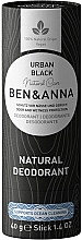 Kup Naturalny dezodorant na bazie sody Urban Black (karton) - Ben & Anna Natural Care Urban Black Deodorant Paper Tube