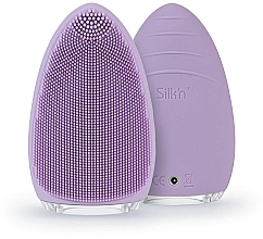 Kup Szczoteczka do mycia twarzy, fioletowa - Silk'n Bright Silicone Purple Facial Cleansing Brush