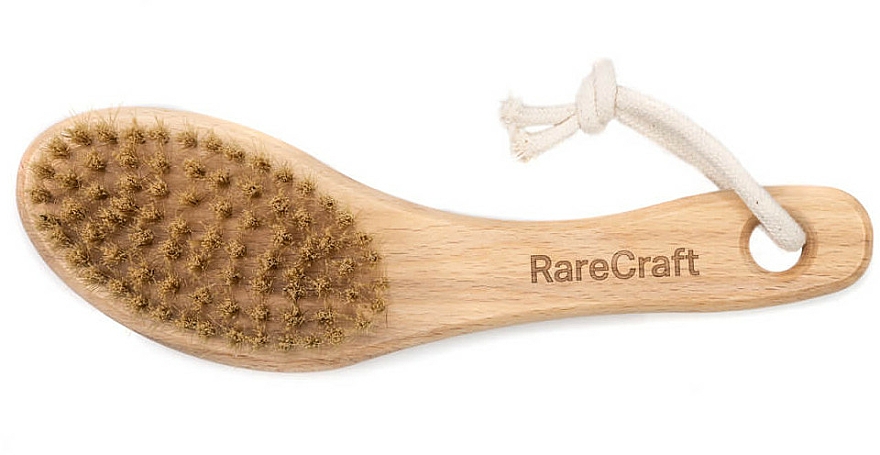 Szczotka do kąpieli z naturalnym włosiem - RareCraft — Zdjęcie N2