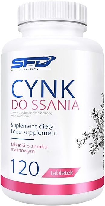 Suplement diety w cukierkach Cynk, Malina - SFD Nutrition Cynk Raspberry — Zdjęcie N1