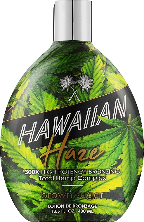 Krem do solarium do hawajskiego opalania i super nawilżenia skóryz Hawaiian Haze 300X - Brown Sugar Hawaiian Haze 300X Total Hemp Bronzer — Zdjęcie N1
