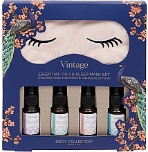 Kup PRZECENA! Zestaw, 5 produktów - Technic Cosmetics Vintage Essential Oils & Sleep Mask Set *