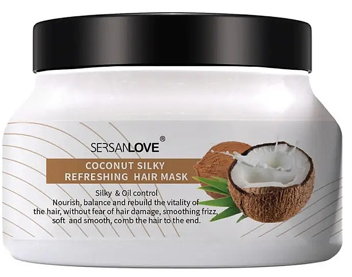 Odświeżająca maska do włosów - Sersanlove Hair Film Coconut Silky Refreshing Hair Mask — Zdjęcie N1