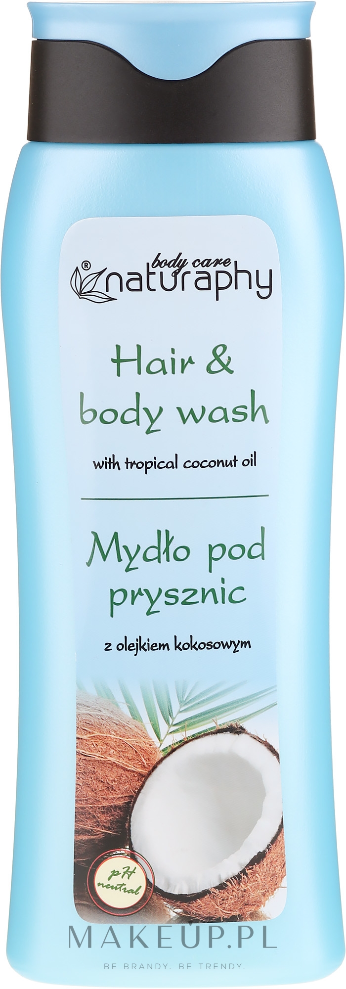 Mydło pod prysznic do włosów i ciała z olejem kokosowym - Naturaphy — Zdjęcie 300 ml