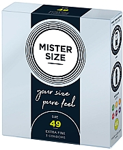 Prezerwatywy lateksowe, rozmiar 49, 3 sztuki - Mister Size Extra Fine Condoms — Zdjęcie N2