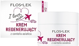 Kup Regenerujący krem do twarzy z Centella asiatica - Floslek I Love Mini Regenerating Cream With Centella Asiatica