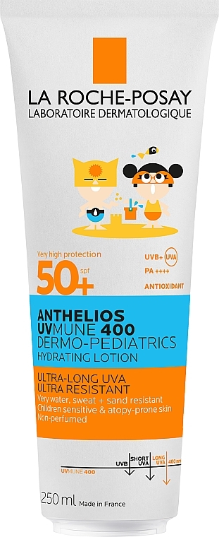Balsam przeciwsłoneczny dla dzieci do twarzy i ciała SPF50+ - La Roche-Posay Anthelios UV Mune 400 Lotion — Zdjęcie N1