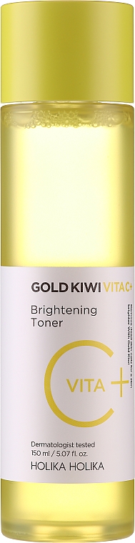 Zestaw - Holika Holika Gold Kiwi Vita C+ Brightening Toner Special Set (toner 150 ml + pad 40 pcs) — Zdjęcie N3