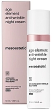 Krem do twarzy - Mesoestetic Age Element Anti-wrinkle Night Cream — Zdjęcie N1