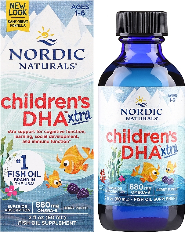 Kwas Omega-3 w płynie dla dzieci - Nordic Naturals Children's DHA Xtra — Zdjęcie N2
