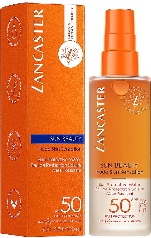 Spray do opalania - Lancaster Protector Solar Sun Beauty Sun Protective Water SPF50 — Zdjęcie N2