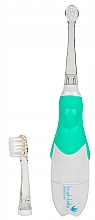 Elektryczna szczoteczka do zębów, 0-3 lata, zielona - Brush-Baby BabySonic Pro Electric Toothbrush — Zdjęcie N2