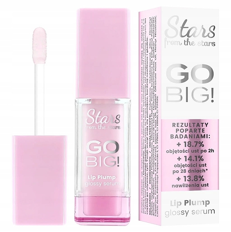 Błyszczyk z serum powiększającym usta - Stars from The Stars  Go Big! Lip PLump Glossy Serum — Zdjęcie N1