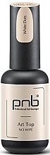 Top coat bez lepkiej warstwy - PNB Art Top White Dots No Whipe — Zdjęcie N1