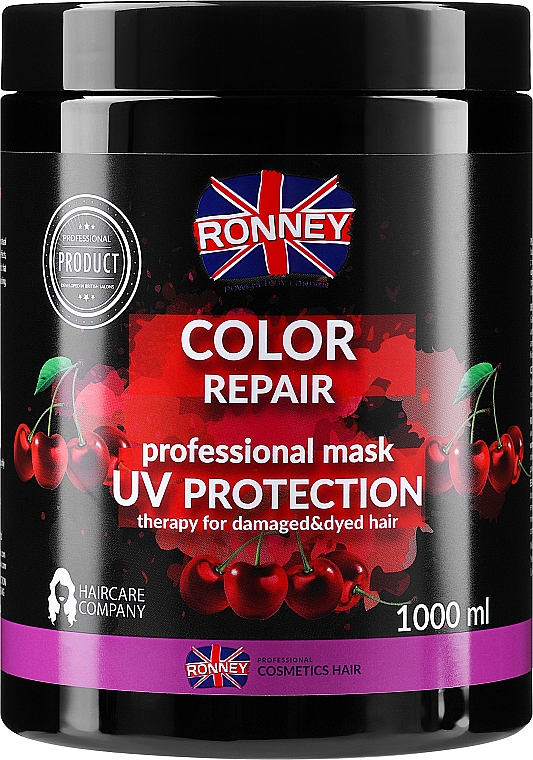 Maska do włosów z ochroną UV - Ronney Professional Color Repair Mask UV Protection — Zdjęcie N3