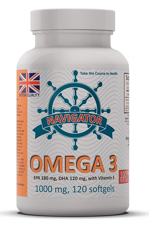 Omega-3, 1000 mg - Navigator Omega 3 — Zdjęcie N1