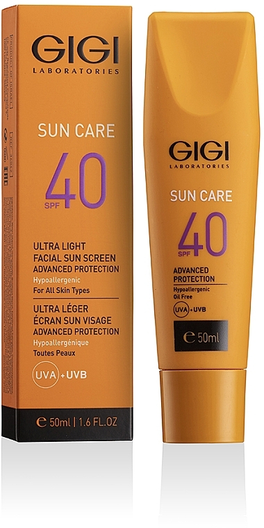 Nawilżająca lekka emulsja do twarzy SPF 40 - Gigi Sun Care Ultra Light Facial Sun Screen SPF-40 — Zdjęcie N2