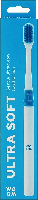 Szczoteczka do zębów, ultra miękka, niebieska - Woom UltraClean Ultra Soft Toothbrush Blue — Zdjęcie N1