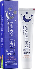 Odbudowująca pasta do zębów na noc Miswak i aloes - Unice White-Pro Night Expert Toothpaste — Zdjęcie N2