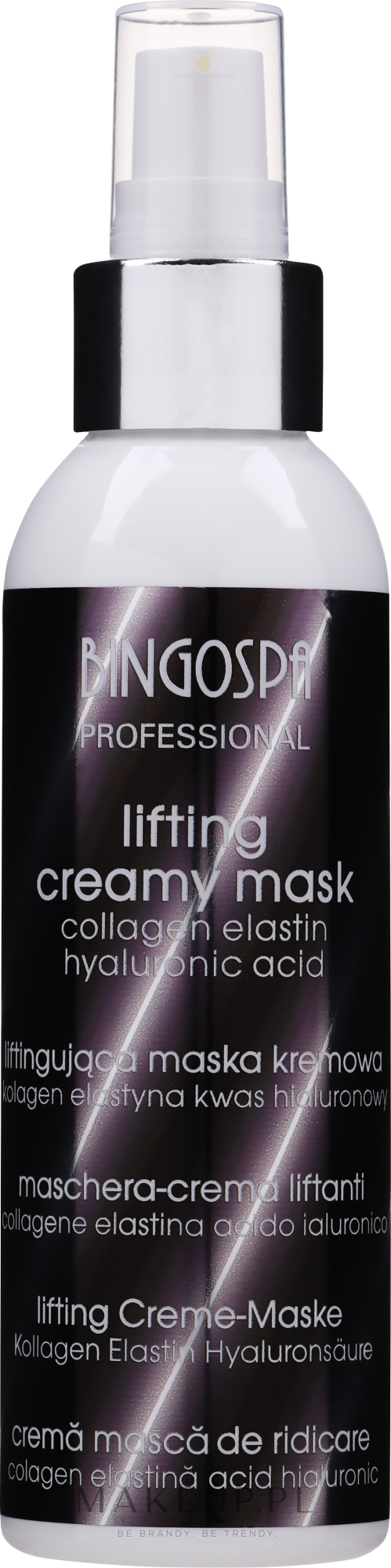 Liftingująca maska kremowa z kolagenem, elastyną i kwasem hialuronowym - BingoSpa Artline Anti-Age Lifting Cream Mask — Zdjęcie 135 g